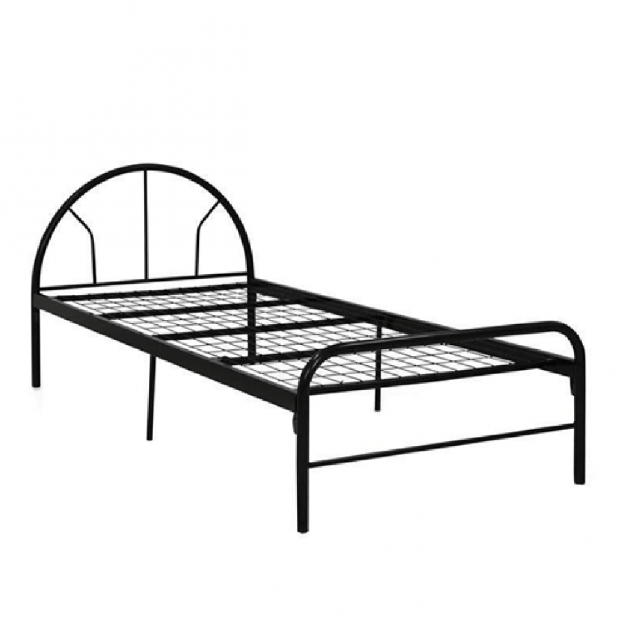 KM005S METAL FRAME Single Bed Frame BLACK (Without Mattress & Pillow)